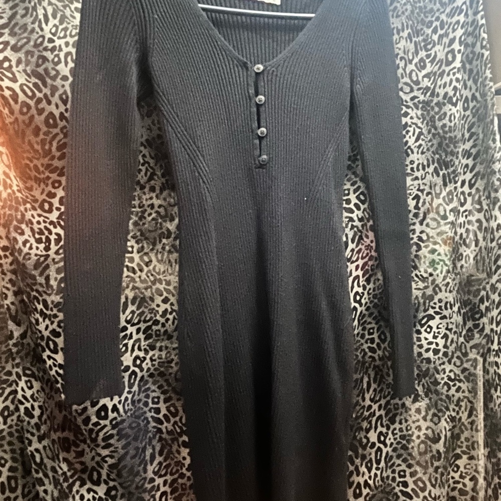 Abercrombie & Fitch Black Long Sleeve Dress